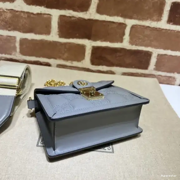 Hyperpeter BAG MATELASSÉ HANDLE TOP GG GUCCI SMALL 0626